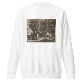 Fable XVII. The Shepherd’s Dog and the Wolf by John Wootton Sweatshirt