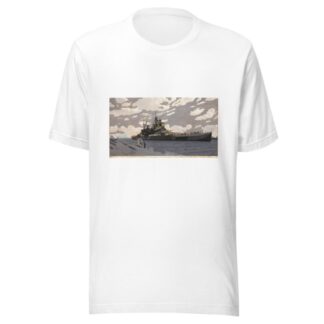 Battleship in Suez Canal [HMS Howe] by Charles Pears T-Shirt