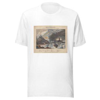 Diagram of Meteorology, displaying the various phenomena of the atmosphere by John Emslie T-Shirt