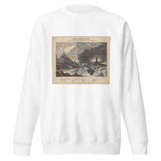 Diagram of Meteorology, displaying the various phenomena of the atmosphere by John Emslie Sweatshirt