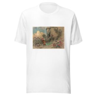 Corvetto escaping with the Ogre’s Tapestry by Warwick Goble T-Shirt