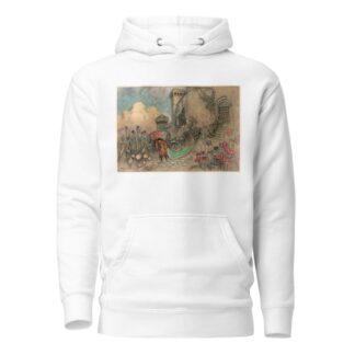 Corvetto escaping with the Ogre’s Tapestry by Warwick Goble Hoodie