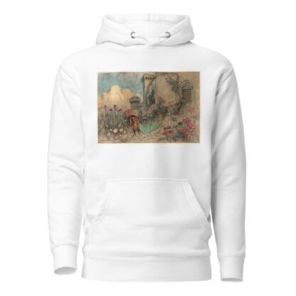 Corvetto escaping with the Ogre’s Tapestry by Warwick Goble Hoodie