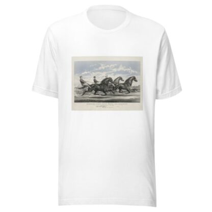 Mambrino Pilot, Daisy Burns, and Rosamond; trotting for a purse, $100 mile heats, best 3 in 5 in harness by John Cameron T-Shirt