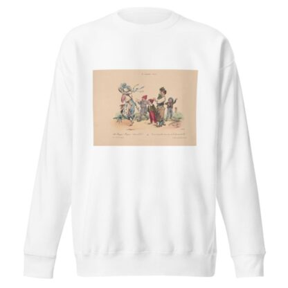 La Caricature; Ah! Mayeux! Mayeux!! Chian li li li! On m’a donc fichu mon nom sur le dos nom de D . . . !. by J. J. Granville Sweatshirt