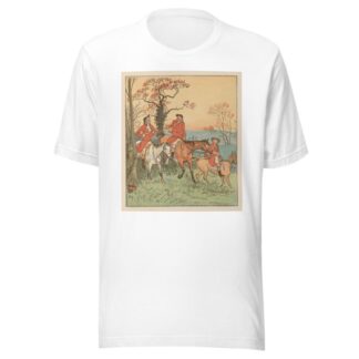 The Three Jovial Huntsmen Pl.9 by Randolph Caldecott T-Shirt
