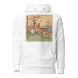 The Three Jovial Huntsmen Pl.9 by Randolph Caldecott Hoodie