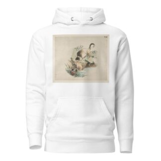 A Cat Hunting a Crab by Félix Bracquemond Hoodie