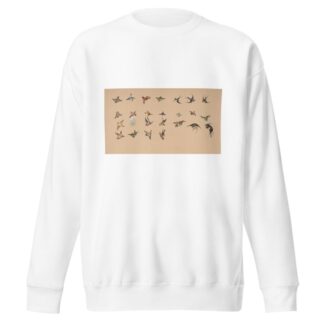 Study of polychrome birds by Félix Bracquemond Sweatshirt