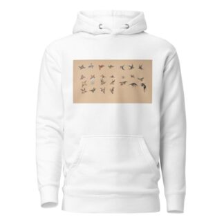 Study of polychrome birds by Félix Bracquemond Hoodie