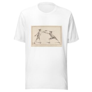 Echappement du Pied Gauche en Arriere dans le Tems de la Passe au Dehors des Armes by James Gwin T-Shirt