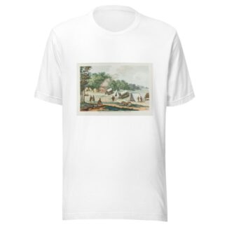 Camp a l’entree du Poort Grande chasse d’elephants by François Levaillant T-Shirt