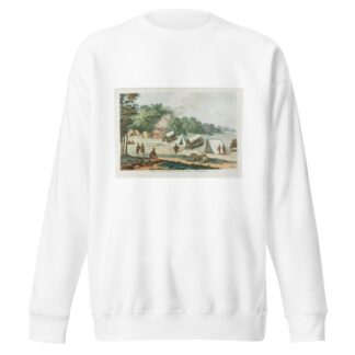 Camp a l’entree du Poort Grande chasse d’elephants by François Levaillant Sweatshirt