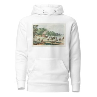 Camp a l’entree du Poort Grande chasse d’elephants by François Levaillant Hoodie