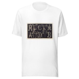 Les petits alphabets du brodeur Pl.05 by Édouard Guichard T-Shirt