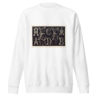 Les petits alphabets du brodeur Pl.05 by Édouard Guichard Sweatshirt