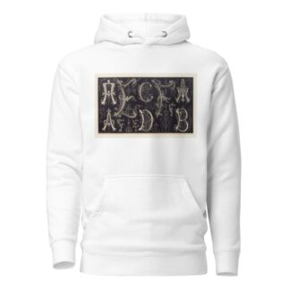 Les petits alphabets du brodeur Pl.05 by Édouard Guichard Hoodie