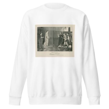 Hermione and Leontes, Paulina; Nay, present your hand, Winter’s tale, act V, scene III by Joseph Swain Sweatshirt