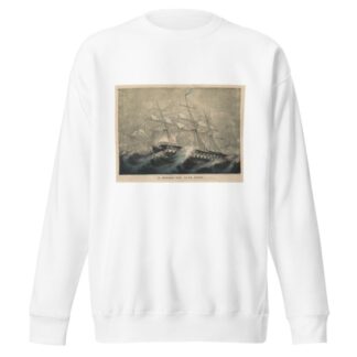 A squall off Cape Horn by Currier & Ives. Sweatshirt