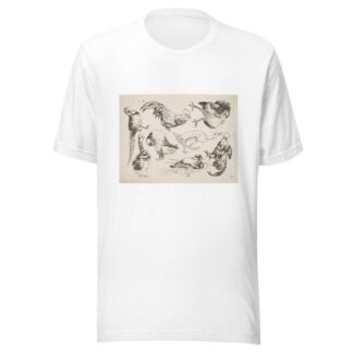 Coqs et canards by Félix Bracquemond T-Shirt