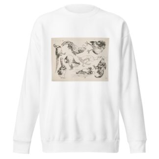 Coqs et canards by Félix Bracquemond Sweatshirt