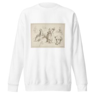 Livre d’étude d’après les desseins originaux de Blomart Pl.02 by François Boucher Sweatshirt
