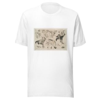 Coqs, canards, etc by Félix Bracquemond T-Shirt