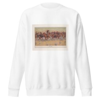 The charge by Frederic Remington Sweatshirt