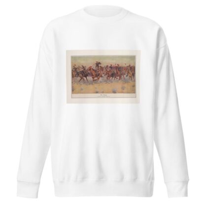 The charge by Frederic Remington Sweatshirt