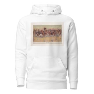 The charge by Frederic Remington Hoodie