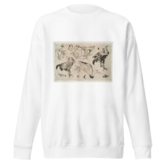 Coqs, canards, etc by Félix Bracquemond Sweatshirt