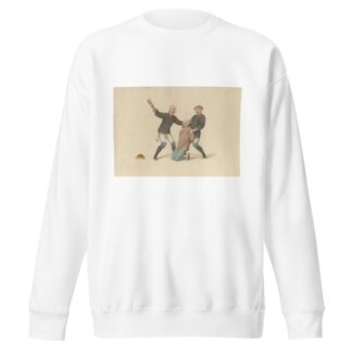 Punishing a boatman by George Henry Mason Sweatshirt