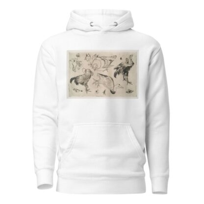 Coqs, canards, etc by Félix Bracquemond Hoodie