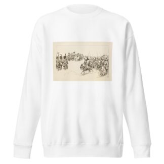 William Jennings Bryan as a general, cheered by his army on the field. by William Henry Walker Sweatshirt