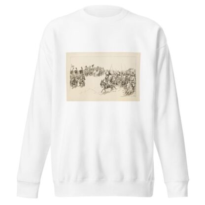William Jennings Bryan as a general, cheered by his army on the field. by William Henry Walker Sweatshirt