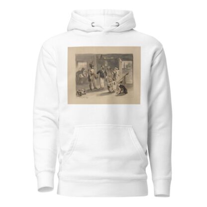 Three soldiers with a family and dog by Felix Octavius Carr Darley Hoodie