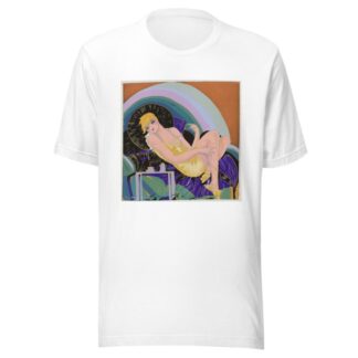 Woman lying on a couch by S. Chompré T-Shirt