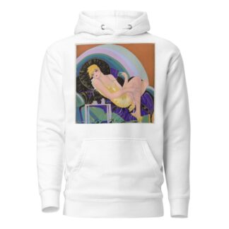Woman lying on a couch by S. Chompré Hoodie