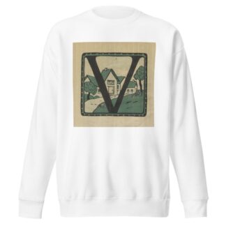 Letters designed and cut on linoleum blocks Pl.22 by Columbia University Teachers College Sweatshirt