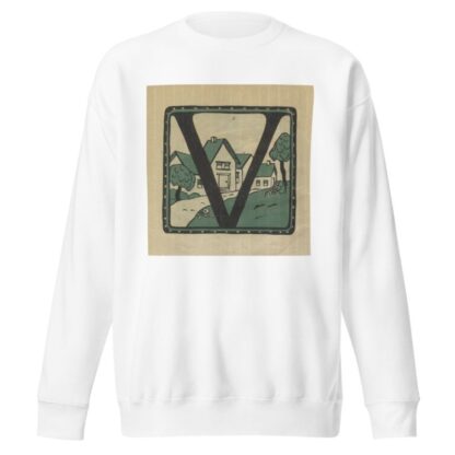 Letters designed and cut on linoleum blocks Pl.22 by Columbia University Teachers College Sweatshirt