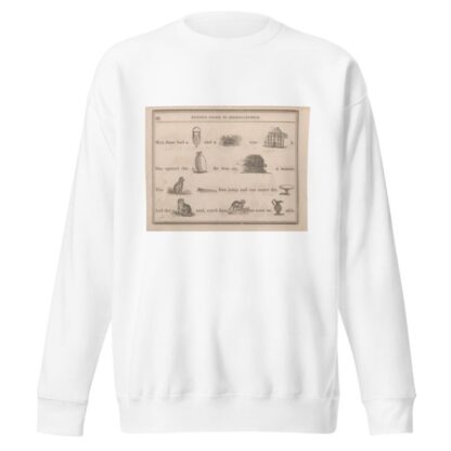 Bag, Mouse, Inn, Bag, Inn, Cat, Saw, Table, Dog, Puss, Ewer by Sherman & Co. Sweatshirt