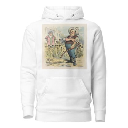 A new scythe cuts clean by John Samuel Pughe Hoodie