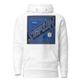 Fruit Label for Simpson – Blue by Anonymous Hoodie