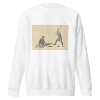 An offender undergoing the Bastinade by George Henry Mason Sweatshirt