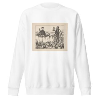 Hunting and fishing Pl.13 by Honoré Daumier Sweatshirt