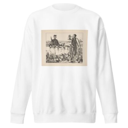 Hunting and fishing Pl.13 by Honoré Daumier Sweatshirt