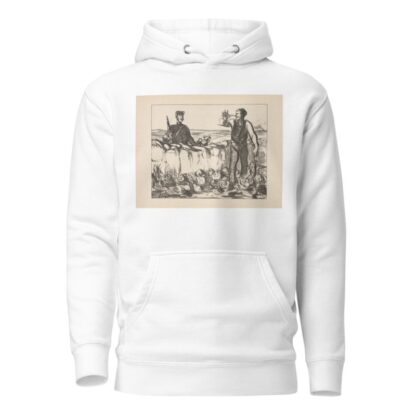 Hunting and fishing Pl.13 by Honoré Daumier Hoodie