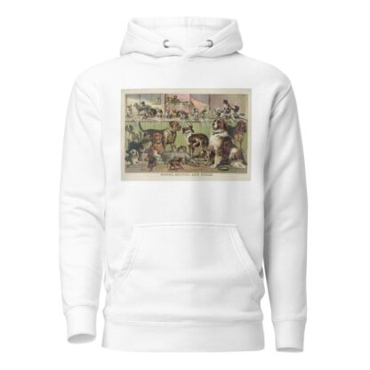 House, kennel and field by Currier & Ives. Hoodie