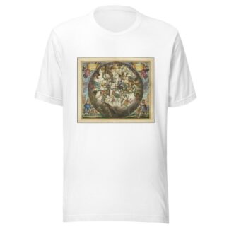 Haemisphaerium Stellatum Australe Cum Aequali Sphaerarum Proportione by Andreas Cellarius T-Shirt