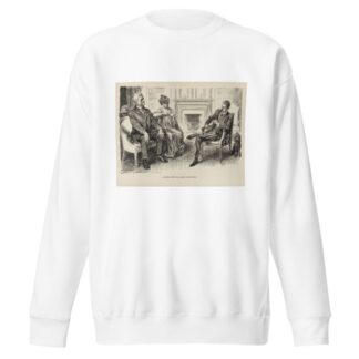Looking over his latest investment by Charles Dana Gibson Sweatshirt